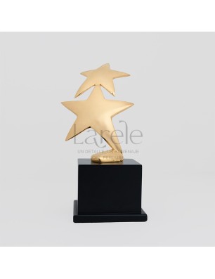 ESTATUILLAS TROFEOSPREMIO ESTRELLA DOBLE ESTRELLA EN BRONCE