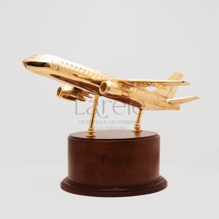 ESTATUILLAS TROFEOS ESTATUILLA DE AVION EN BRONCE
