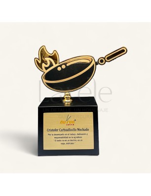 ESTATUILLAS PREMIO DE COCINA EN BRONCE PERSONALIZADO